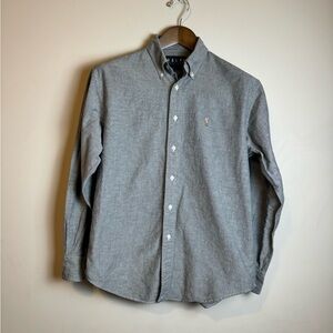 Ralph Lauren Vintage Relaxed Fit Long Sleeve Button Down Shirt - Size 8